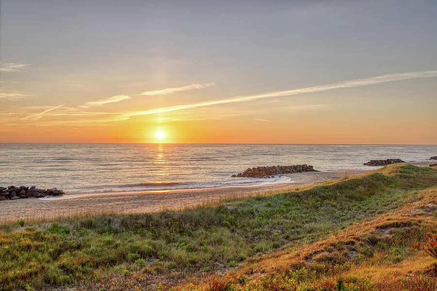 Fort Story Sunrise Photograph by Donna Twiford