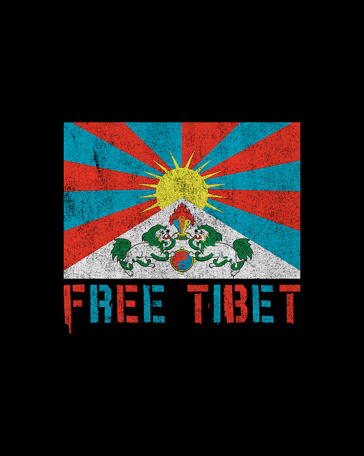 Free Tibet Digital Art by Flippin Sweet Gear