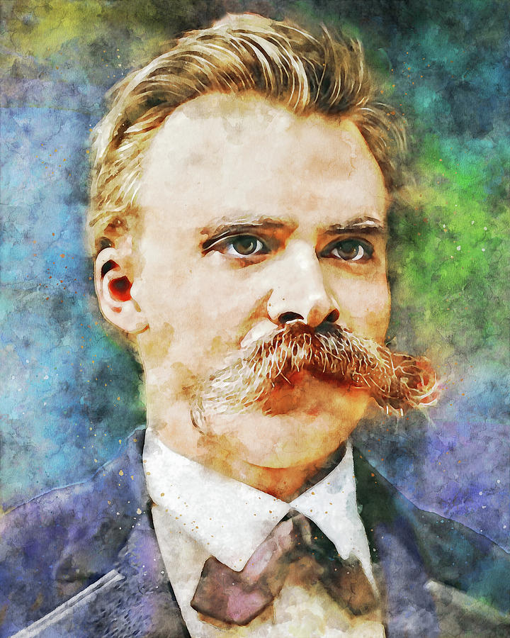 Friedrich Wilhelm Nietzsche Painting by Dan Sproul