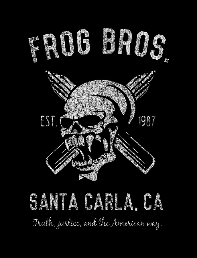 Frog Bros Retro Digital Art by Flippin Sweet Gear