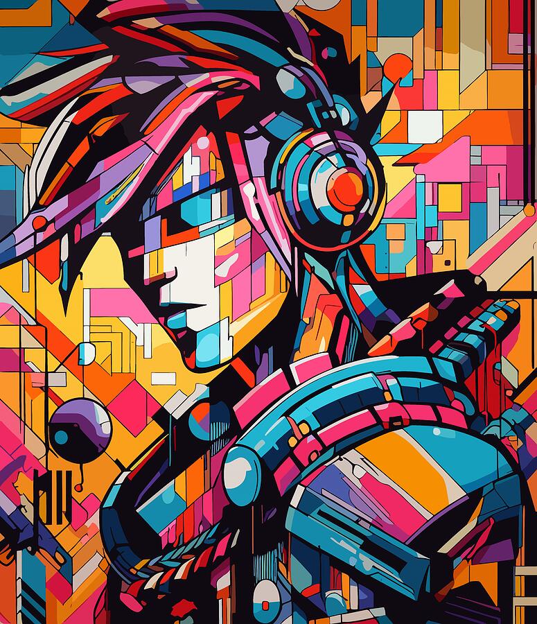 Future Punk Digital Art by Colin Hardman