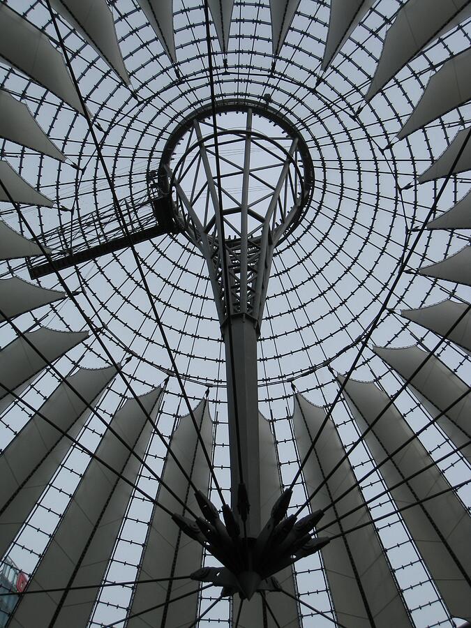 Futuristic Canopy in Berlin, The Sony Centers Striking Design Photograph by Travel Essayist