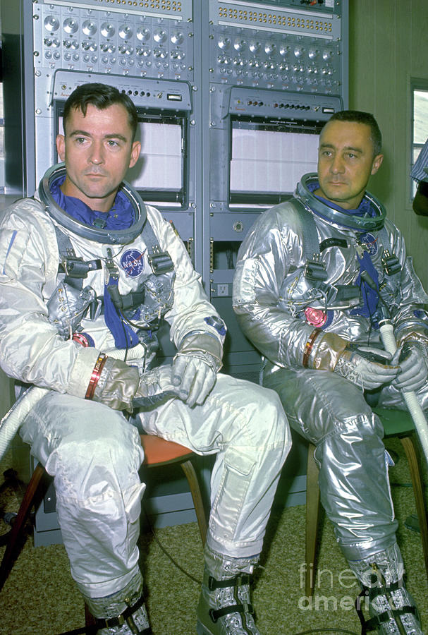Gemini 6 Back-Up Crew Digital Art by Antonios Valamontes