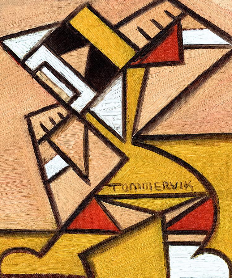 Geometrical Hulk Hogan Painting by Tommervik