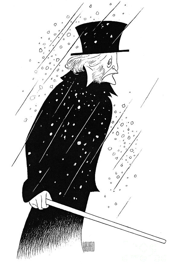 A Christmas Carol Drawing by Al Hirschfeld