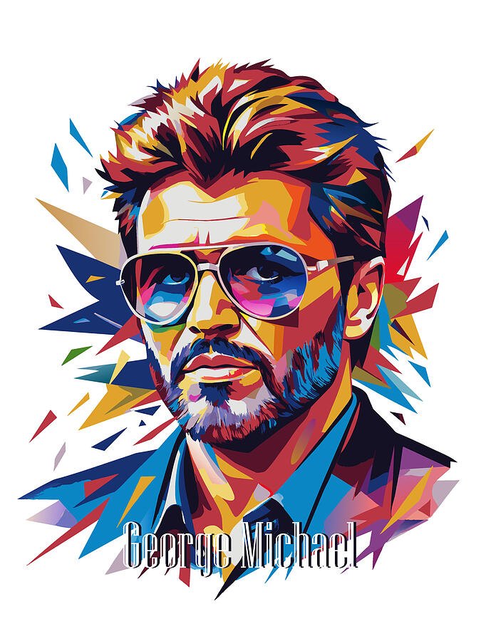 アート・デザイン・音楽 Michael Dashevsky George Michael #1 in WPAP Pop Art by Vector Artnesia