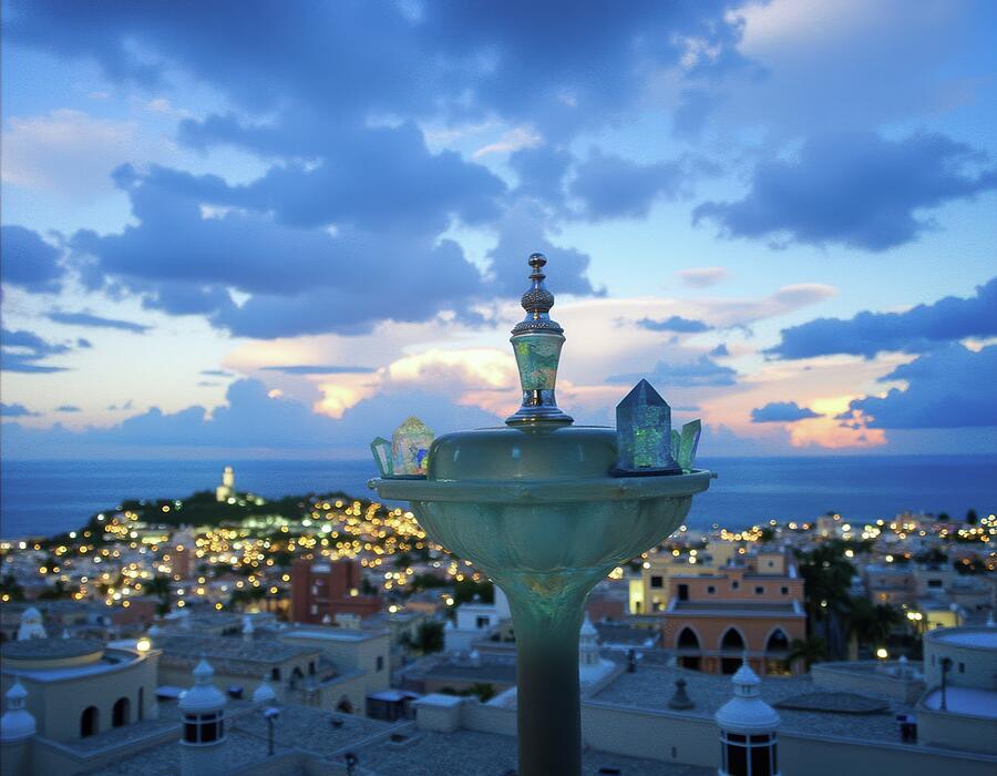 Glittery Lights Digital Art by Eris And AI