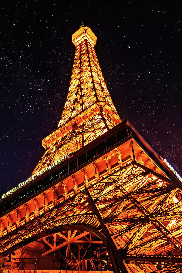 Glowing Eiffel Tower - Paris, Las Vegas Photograph by Tatiana Travelways