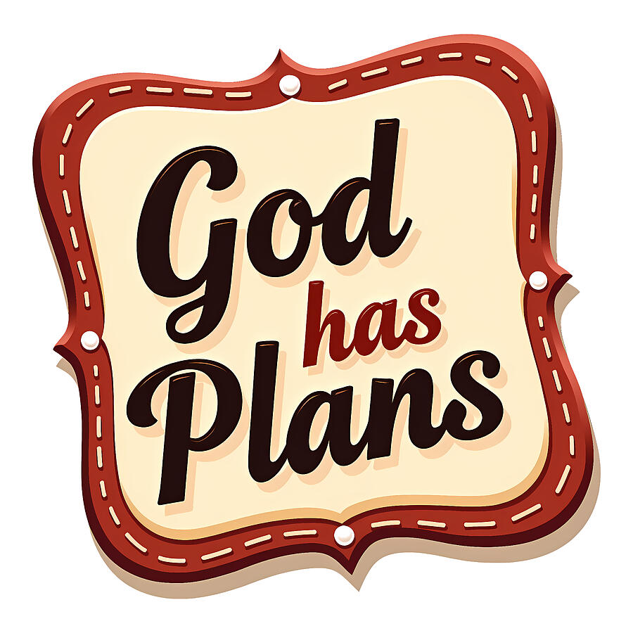 God Has Plans Jeremiah Bible Verse Digital Art by Reeves Abram - Pastor Reeves Studio - Metal Posters