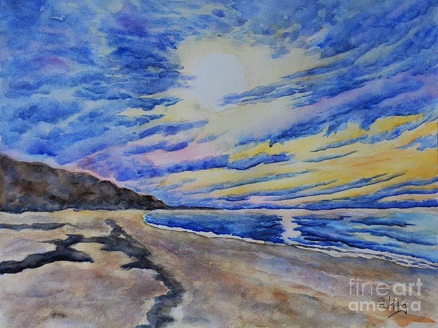 Golden Glow Painting by Eileen Kelly