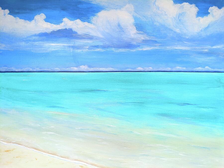 Grace Bay Colors Painting by Carlin Blahnik CarlinArtWatercolor