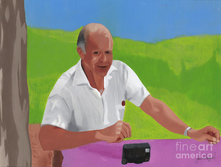 Grampa Wiegand Painting by John Wiegand