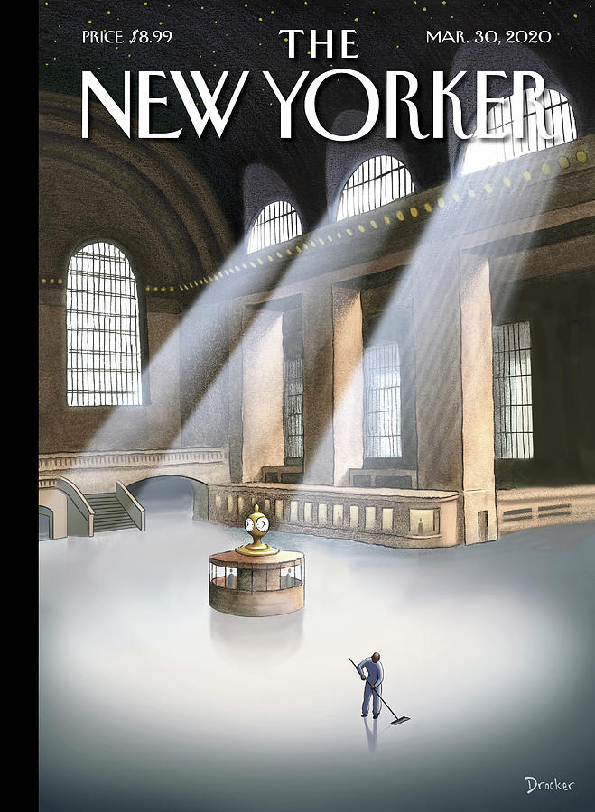 Grand Station with Solitude Painting - Grand Central Terminal by Eric Drooker