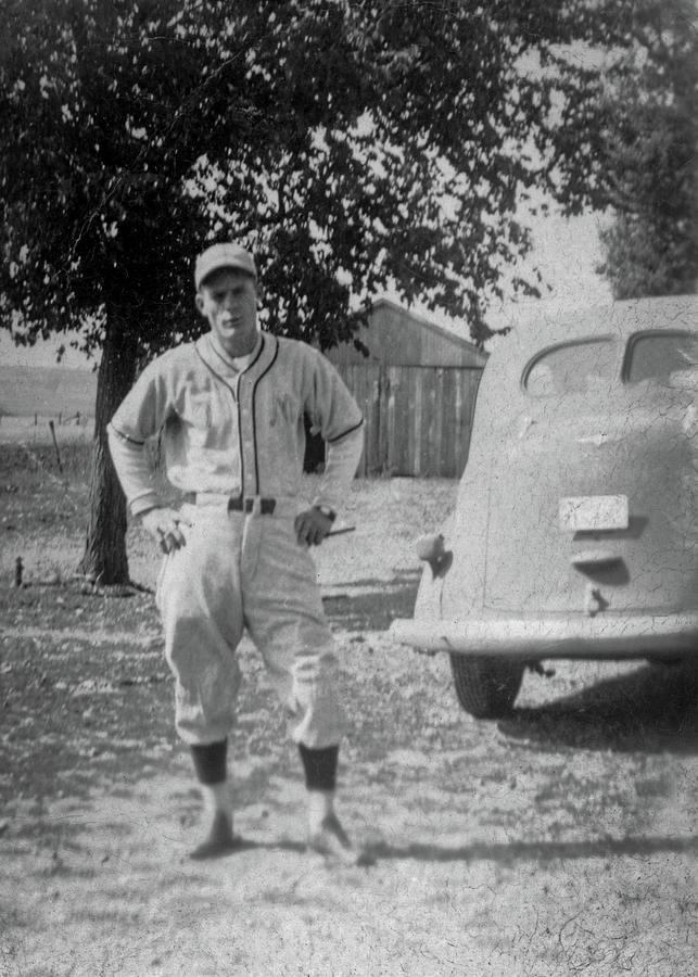 Grandpa next to car Photograph by Jeff Phillippi