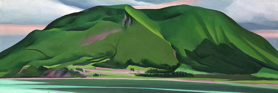 Green Mountains, Gaspe Peninsula, Quebec, Canada by Georgia OKeeffe Painting by Georgia OKeeffe