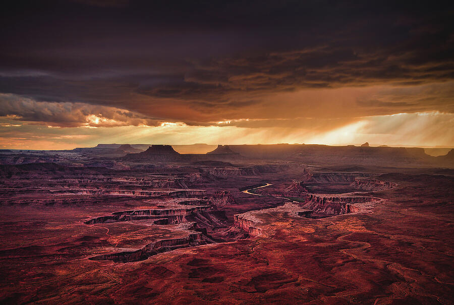 Green River Overlook Rainstorm, Utah Photograph by Abbie Warnock