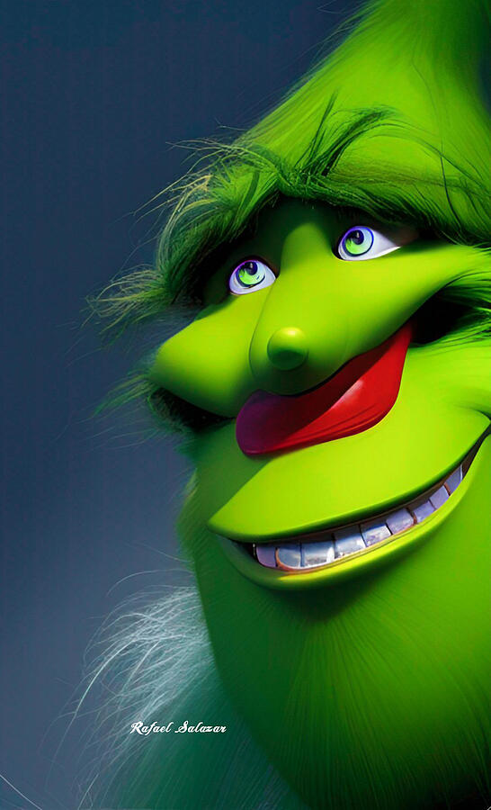 Grinchy Holiday Cheer Digital Art by Rafael Salazar
