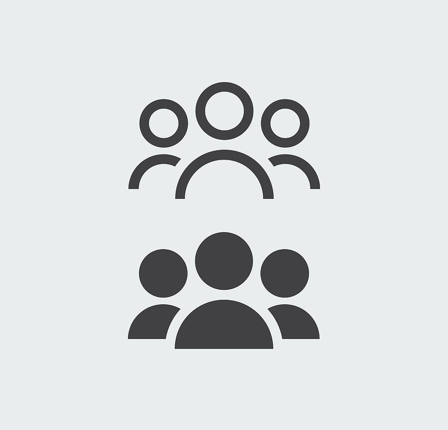 Group of people icon Drawing by Studio-Pro