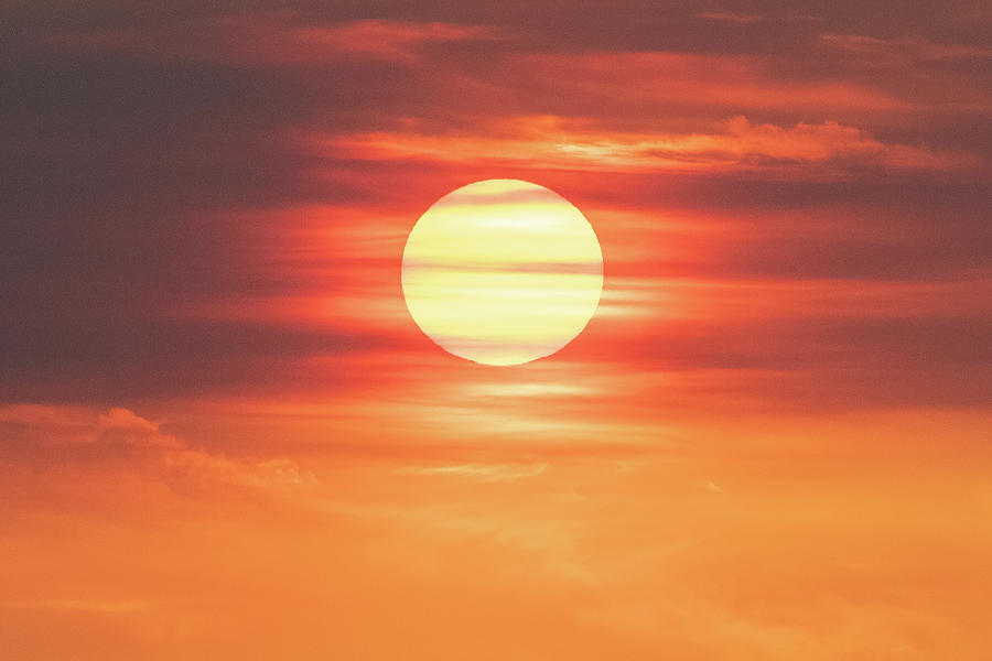 Gulf Sunset Photograph by Michael Warren