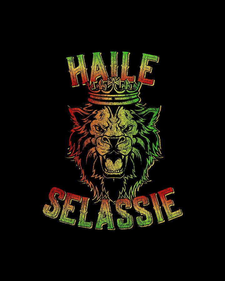 Haile Selassie Rastafari Reggae Digital Art by Flippin Sweet Gear