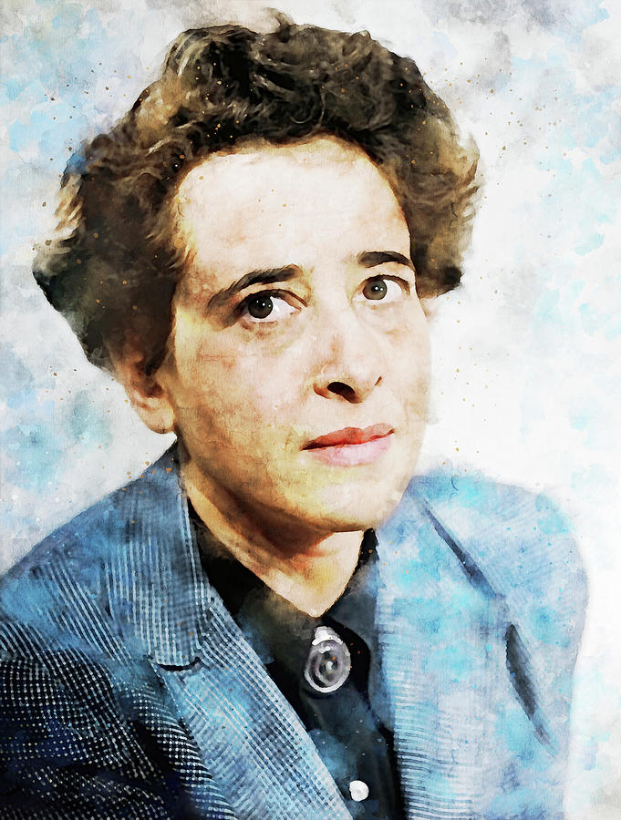 Hannah Arendt Watercolor Painting by Dan Sproul