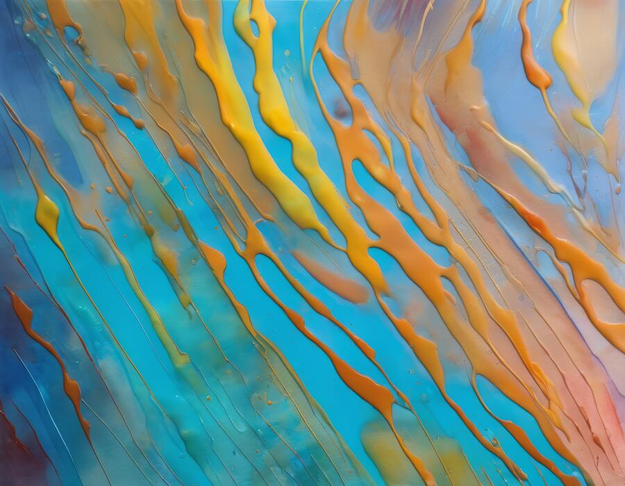 Happiness in the Abstract Digital Art by Eris And AI