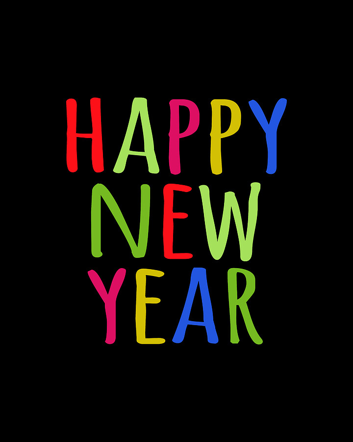 Happy New Year Digital Art by Flippin Sweet Gear