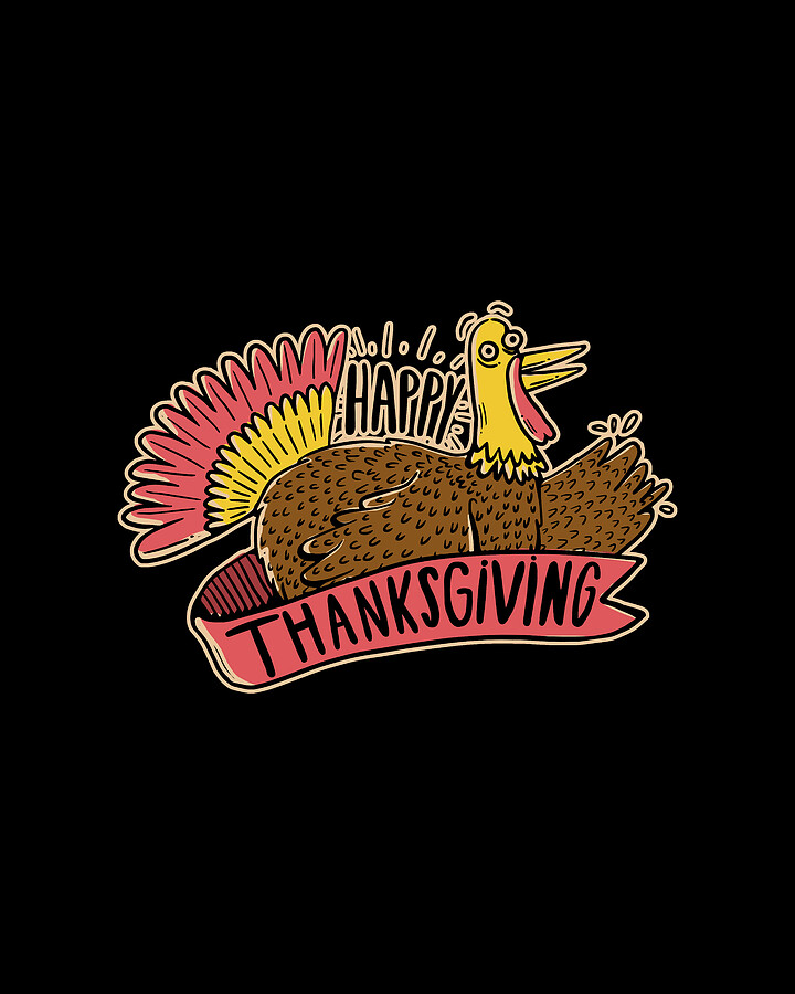 Happy Thanksgiving Digital Art by Flippin Sweet Gear