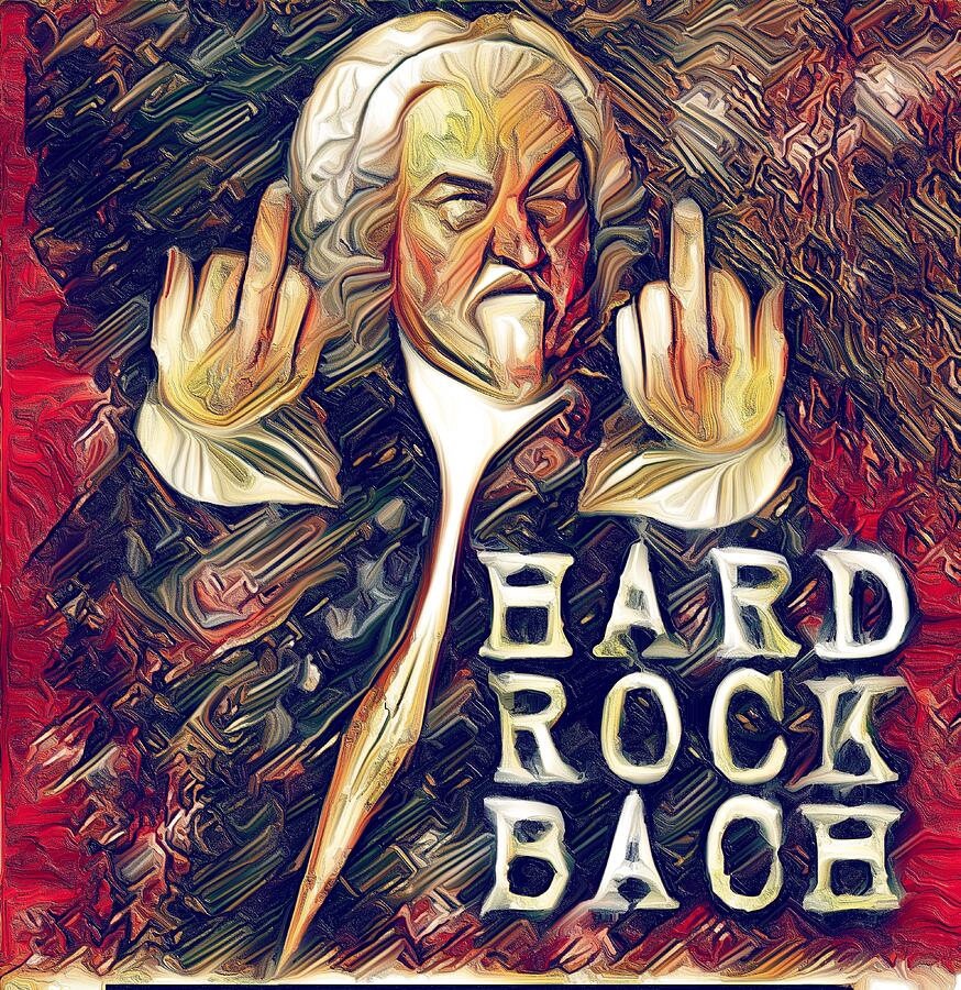 Hard Rock Bach in All 50 States Alabama Mixed Media by Bencasso B