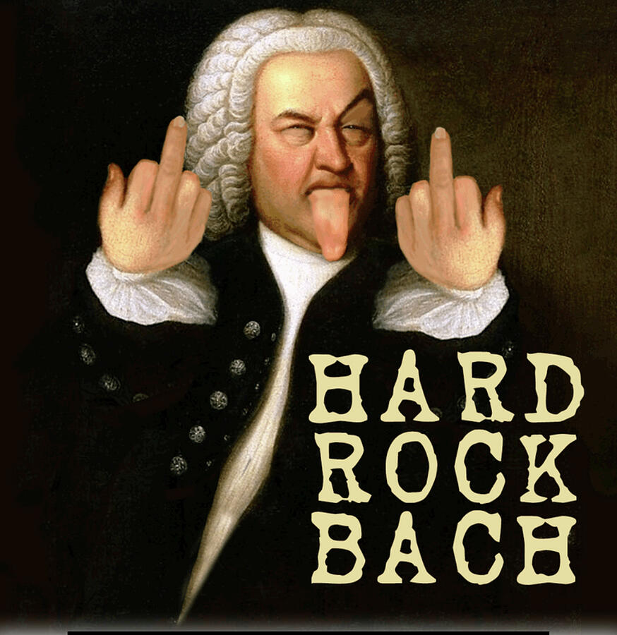 Hard Rock Bach the Original Fuck You Mixed Media by Bencasso B