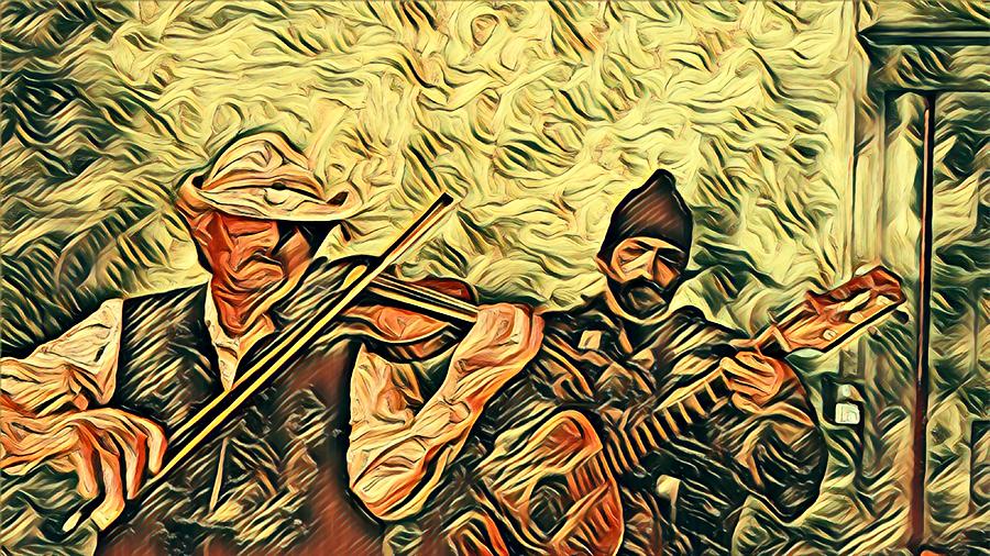 Hardcore Bluegrass 106 Mixed Media by Bencasso B