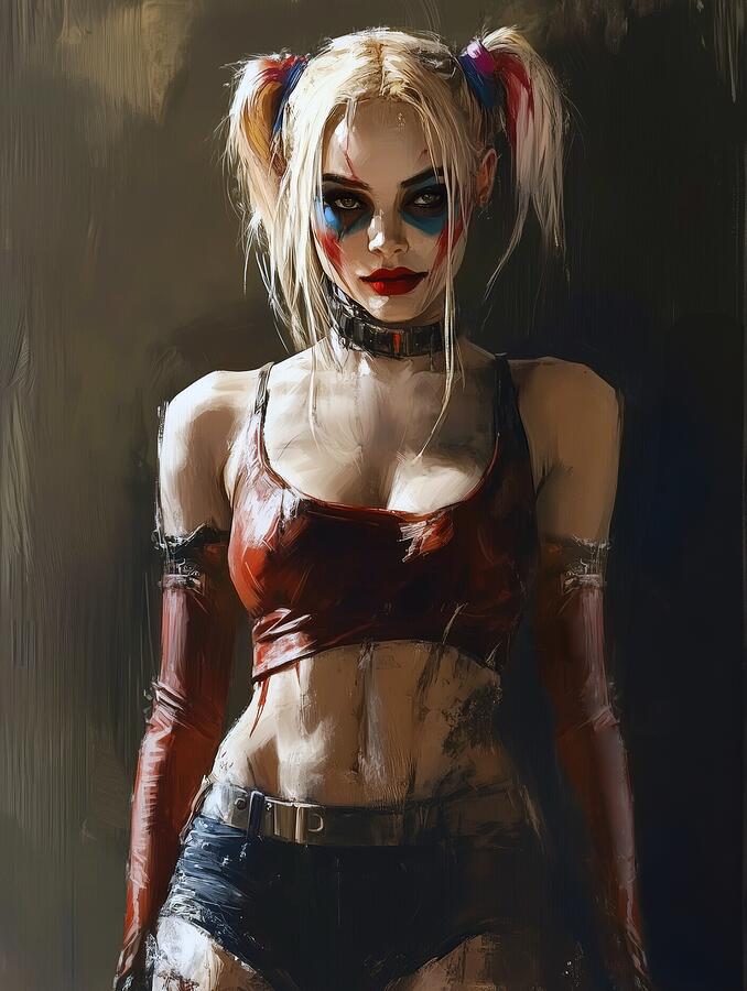 Harley Quinn Painting by Land of Dreams