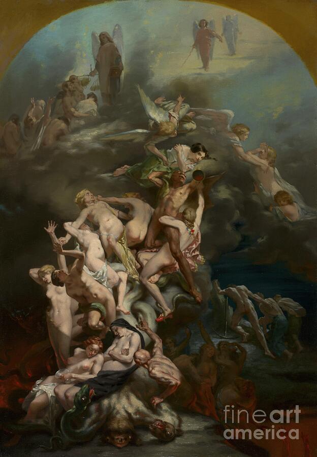 Heaven and Hell by Octave Tassaert