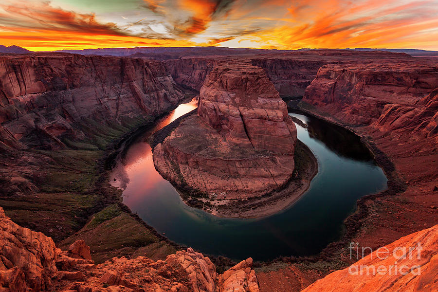 Horseshoe Bend and Colorado River in Page, Arizona Photograph by FeelingVegas Wall Art and Prints