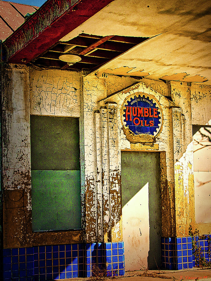 Humble Oil station Photograph by Rene Vasquez