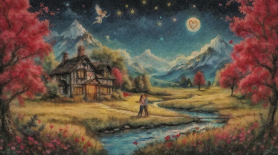 I Gave You the Moon Painting by Jeffrey Kolker