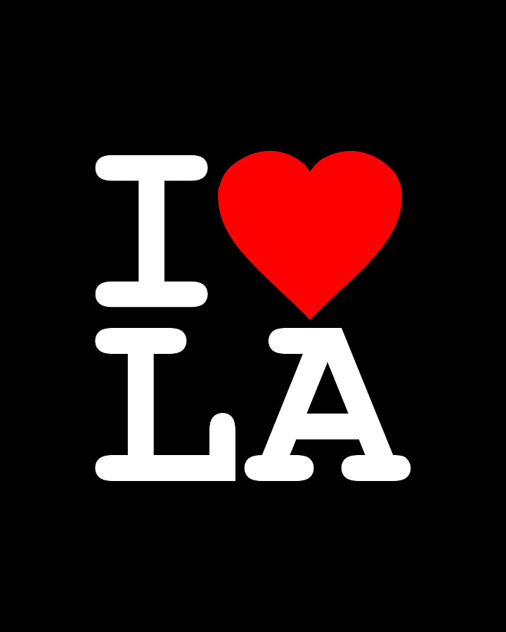 I Love LA Los Angeles Digital Art by Flippin Sweet Gear