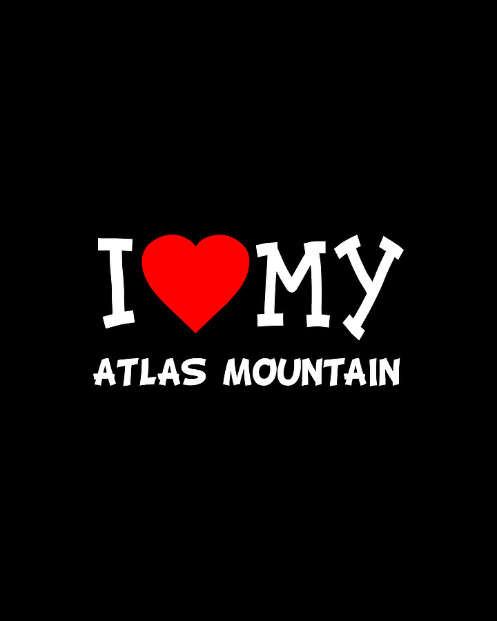 I Love My Atlas Mountain Dog Breed Digital Art by Flippin Sweet Gear