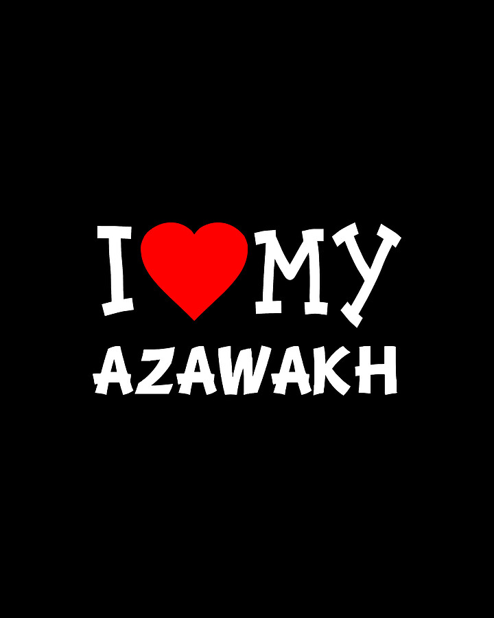 I Love My Azawakh Dog Breed Digital Art by Flippin Sweet Gear