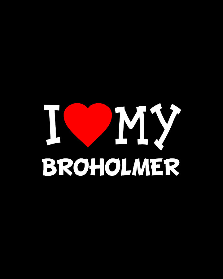 I Love My Broholmer Dog Breed Digital Art by Flippin Sweet Gear