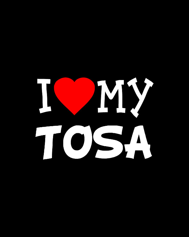 I Love My Tosa Dog Breed Digital Art by Flippin Sweet Gear