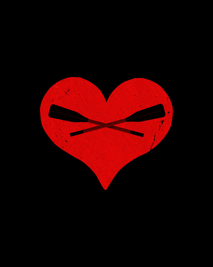 I Love Rowing2 Digital Art by Flippin Sweet Gear