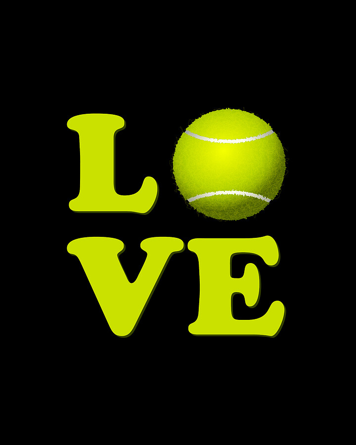 I Love Tennis Digital Art by Flippin Sweet Gear