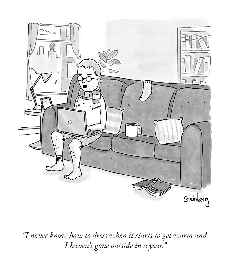 I Never Know How To Dress Drawing by Avi Steinberg