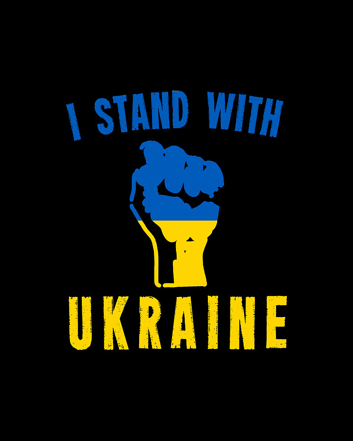 I Stand With Ukraine Digital Art by Flippin Sweet Gear