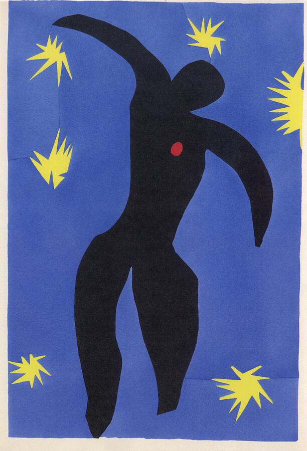 Henri Matisse 【イカロスの飛翔】JAZZ シルクスクリーン Icarus, from Jazz 1947 by Henri Matisse
