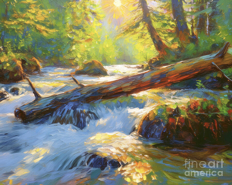 Icicle Creek Digital Art by Macro Abundance