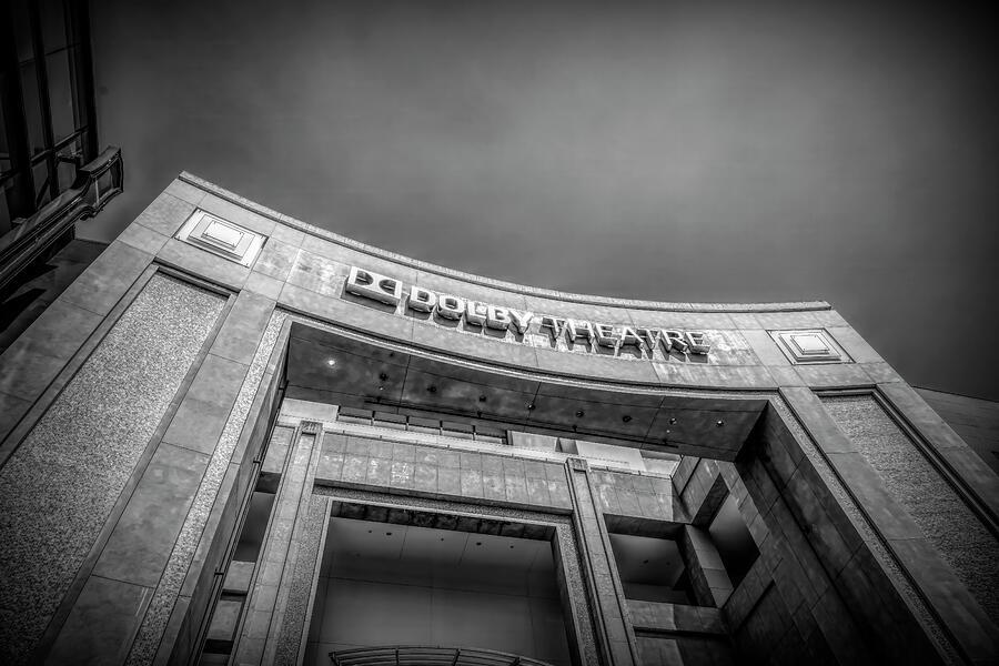 Iconic Dolby Theatre Exterior BW Photograph by John Twynam