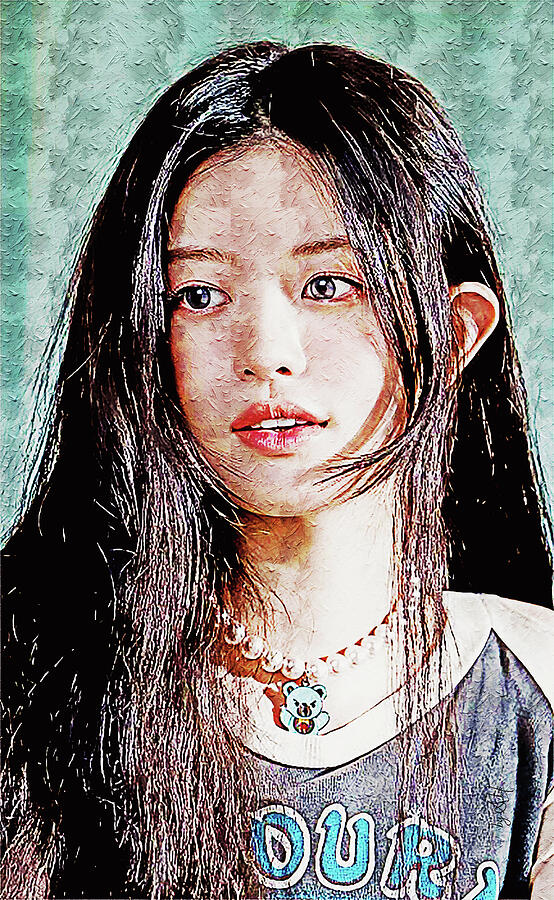 ILLIT, Tick-Tack, Minju Digital Art by Gradify Creations