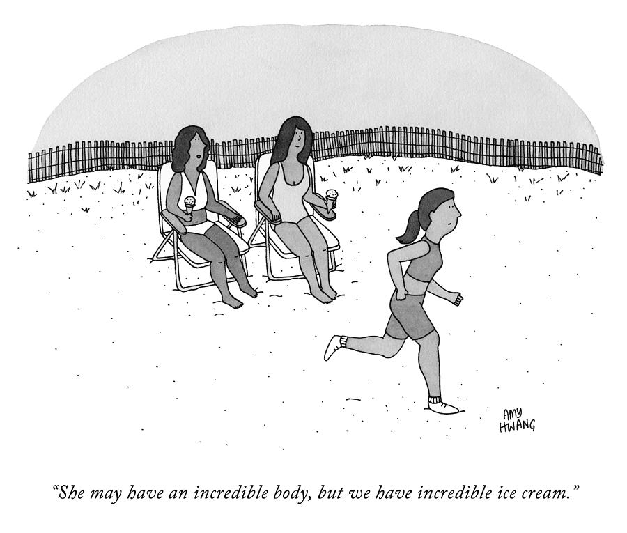 Incredible Ice Cream Drawing by Amy Hwang